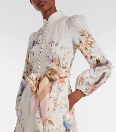 Zimmermann Rebellion printed linen midi dress | Thumbnail 2 Zimmermann Rebellion printed linen midi dress | Thumbnail 2