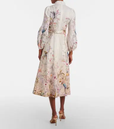 Zimmermann Rebellion printed linen midi dress | Thumbnail 4 Zimmermann Rebellion printed linen midi dress | Thumbnail 4