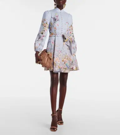 Zimmermann Rebellion printed linen minidress | Thumbnail 3 Zimmermann Rebellion printed linen minidress | Thumbnail 3