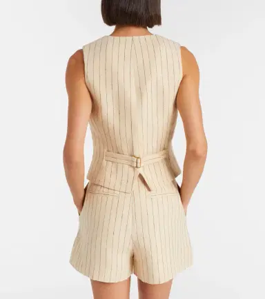 Zimmermann Striped linen vest | Thumbnail 2 Zimmermann Striped linen vest | Thumbnail 2