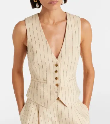 Zimmermann Striped linen vest | Thumbnail 3 Zimmermann Striped linen vest | Thumbnail 3