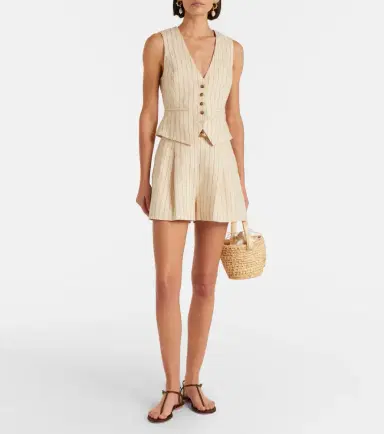 Zimmermann Striped linen vest | Thumbnail 4 Zimmermann Striped linen vest | Thumbnail 4