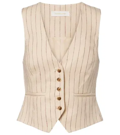 Zimmermann Striped linen vest | Thumbnail 1 Zimmermann Striped linen vest | Thumbnail 1