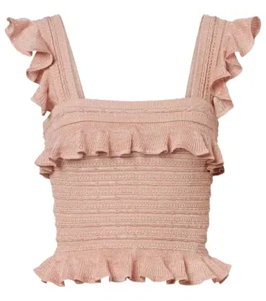 Zimmermann Rebellion ruffled lamé top | Thumbnail 1 Zimmermann Rebellion ruffled lamé top | Thumbnail 1