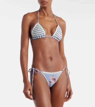 Zimmermann Awaken floral crochet bikini top | Thumbnail 4 Zimmermann Awaken floral crochet bikini top | Thumbnail 4