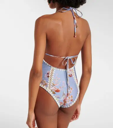 Zimmermann Awaken floral crochet-trimmed swimsuit | Thumbnail 4 Zimmermann Awaken floral crochet-trimmed swimsuit | Thumbnail 4