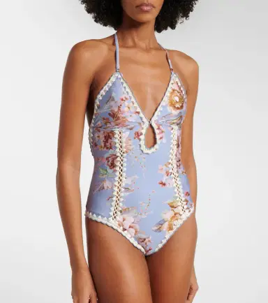 Zimmermann Awaken floral crochet-trimmed swimsuit | Thumbnail 5 Zimmermann Awaken floral crochet-trimmed swimsuit | Thumbnail 5