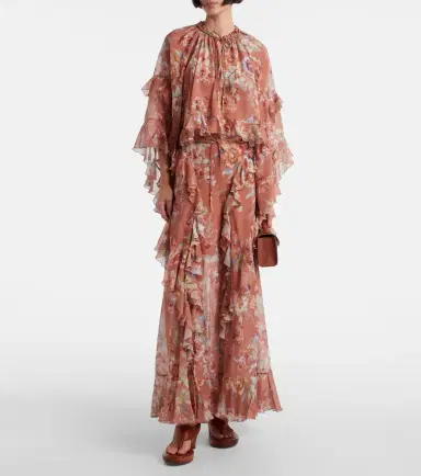 Zimmermann Awaken floral cotton and silk blouse | Thumbnail 2 Zimmermann Awaken floral cotton and silk blouse | Thumbnail 2