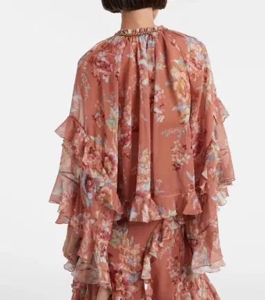 Zimmermann Awaken floral cotton and silk blouse | Thumbnail 4 Zimmermann Awaken floral cotton and silk blouse | Thumbnail 4