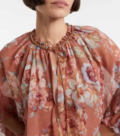 Zimmermann Awaken floral cotton and silk blouse | Thumbnail 5 Zimmermann Awaken floral cotton and silk blouse | Thumbnail 5