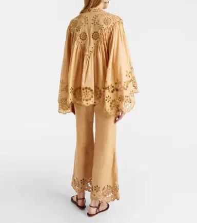 Zimmermann Awaken linen cropped flared pants | Thumbnail 5 Zimmermann Awaken linen cropped flared pants | Thumbnail 5