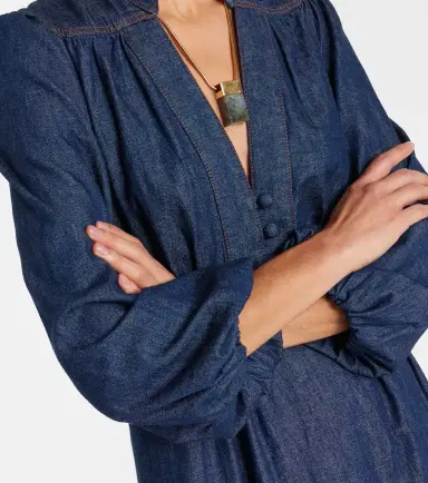 Zimmermann Awaken denim midi dress | Thumbnail 2 Zimmermann Awaken denim midi dress | Thumbnail 2