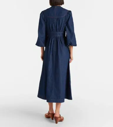 Zimmermann Awaken denim midi dress | Thumbnail 3 Zimmermann Awaken denim midi dress | Thumbnail 3
