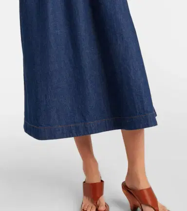 Zimmermann Awaken denim midi dress | Thumbnail 6 Zimmermann Awaken denim midi dress | Thumbnail 6