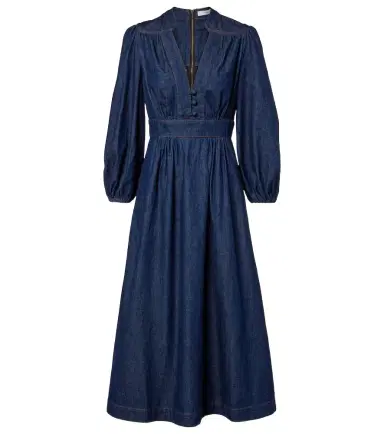 Zimmermann Awaken denim midi dress | Thumbnail 1 Zimmermann Awaken denim midi dress | Thumbnail 1