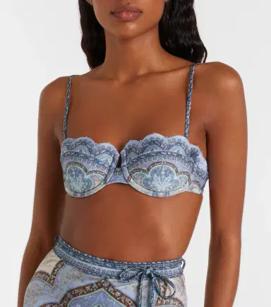 Zimmermann Wanderlust printed bikini top | Thumbnail 2 Zimmermann Wanderlust printed bikini top | Thumbnail 2