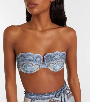 Zimmermann Wanderlust printed bikini top | Thumbnail 4 Zimmermann Wanderlust printed bikini top | Thumbnail 4