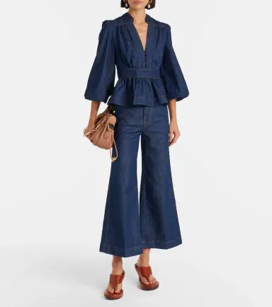 Zimmermann Awaken denim blouse | Thumbnail 2 Zimmermann Awaken denim blouse | Thumbnail 2