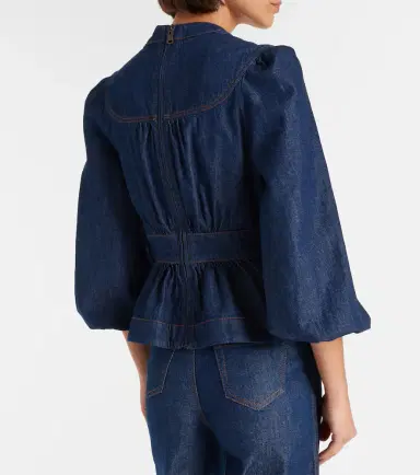 Zimmermann Awaken denim blouse | Thumbnail 4 Zimmermann Awaken denim blouse | Thumbnail 4