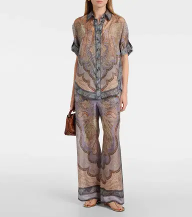 Zimmermann Wanderlust printed silk wide-leg pants | Thumbnail 3 Zimmermann Wanderlust printed silk wide-leg pants | Thumbnail 3
