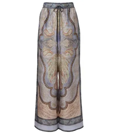 Zimmermann Wanderlust printed silk wide-leg pants | Thumbnail 1 Zimmermann Wanderlust printed silk wide-leg pants | Thumbnail 1