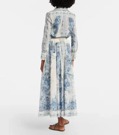 Zimmermann Wanderlust cotton midi skirt | Thumbnail 6 Zimmermann Wanderlust cotton midi skirt | Thumbnail 6
