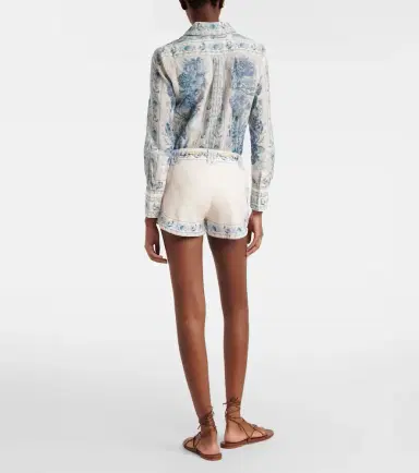 Zimmermann Wanderlust belted floral linen shorts | Thumbnail 5 Zimmermann Wanderlust belted floral linen shorts | Thumbnail 5