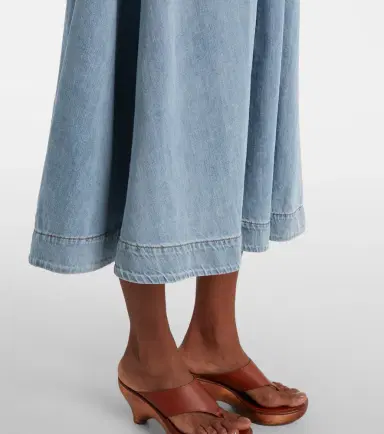 Zimmermann Wanderlust denim midi dress | Thumbnail 2 Zimmermann Wanderlust denim midi dress | Thumbnail 2