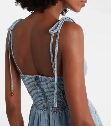 Zimmermann Wanderlust denim midi dress | Thumbnail 6 Zimmermann Wanderlust denim midi dress | Thumbnail 6