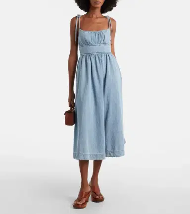 Zimmermann Wanderlust denim midi dress | Thumbnail 7 Zimmermann Wanderlust denim midi dress | Thumbnail 7