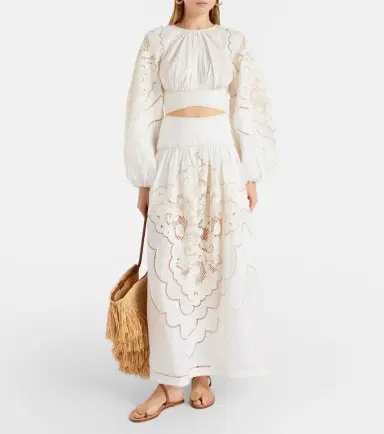 Zimmermann Daylight embroidered linen maxi skirt | Thumbnail 5 Zimmermann Daylight embroidered linen maxi skirt | Thumbnail 5