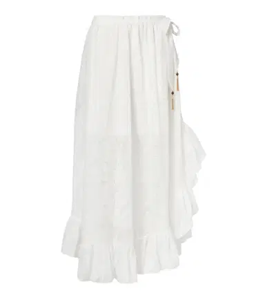 Zimmermann Daylight ruffled cotton-blend maxi skirt | Thumbnail 1 Zimmermann Daylight ruffled cotton-blend maxi skirt | Thumbnail 1