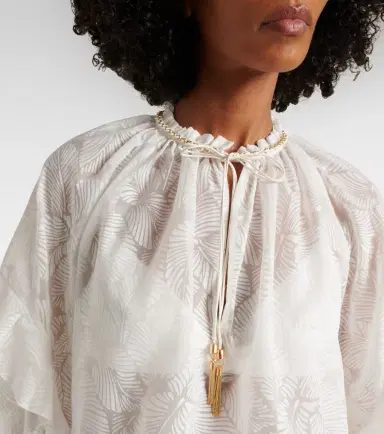 Zimmermann Daylight ruffled cotton-blend blouse | Thumbnail 4 Zimmermann Daylight ruffled cotton-blend blouse | Thumbnail 4