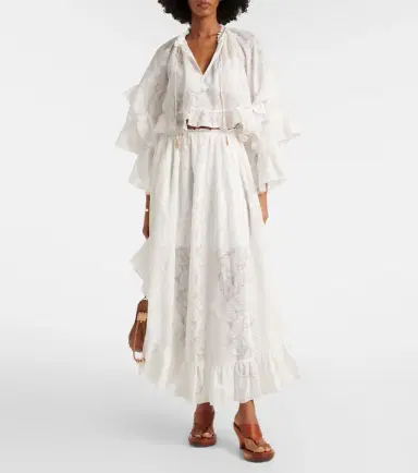 Zimmermann Daylight ruffled cotton-blend blouse | Thumbnail 6 Zimmermann Daylight ruffled cotton-blend blouse | Thumbnail 6