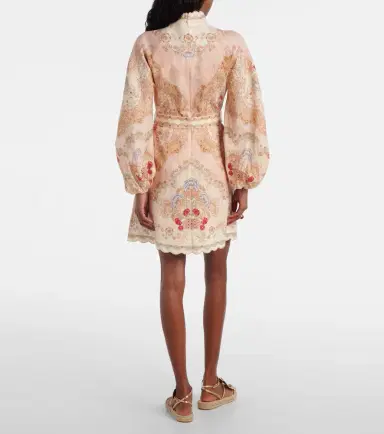 Zimmermann Daylight printed linen minidress | Thumbnail 2 Zimmermann Daylight printed linen minidress | Thumbnail 2