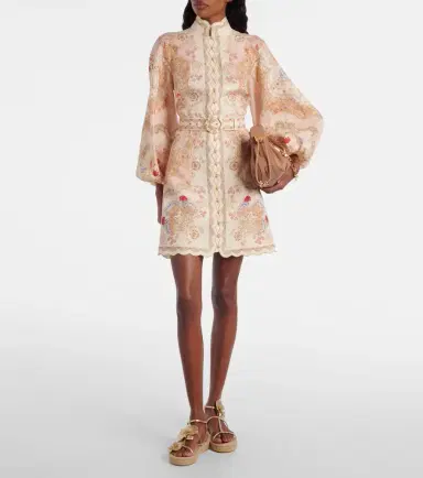 Zimmermann Daylight printed linen minidress | Thumbnail 3 Zimmermann Daylight printed linen minidress | Thumbnail 3