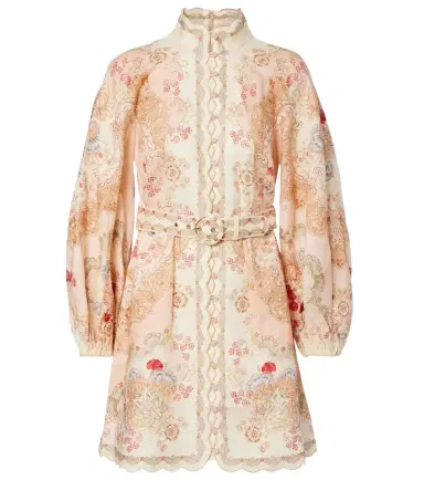 Zimmermann Daylight printed linen minidress | Thumbnail 1 Zimmermann Daylight printed linen minidress | Thumbnail 1