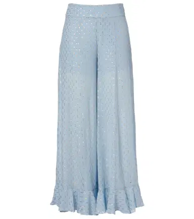 Zimmermann Daylight semi-sheer chiffon wide-leg pants | Thumbnail 1 Zimmermann Daylight semi-sheer chiffon wide-leg pants | Thumbnail 1