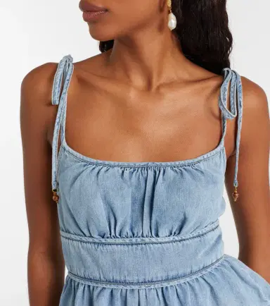 Zimmermann Wanderlust denim top | Thumbnail 4 Zimmermann Wanderlust denim top | Thumbnail 4
