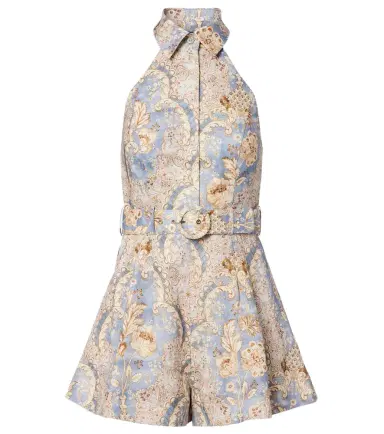 Zimmermann Daylight printed linen romper | Thumbnail 1 Zimmermann Daylight printed linen romper | Thumbnail 1
