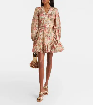 Zimmermann Daylight floral cotton wrap dress | Thumbnail 2 Zimmermann Daylight floral cotton wrap dress | Thumbnail 2