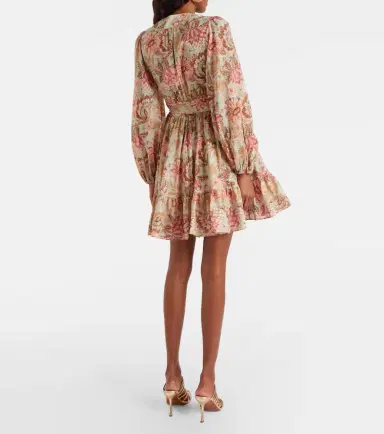Zimmermann Daylight floral cotton wrap dress | Thumbnail 3 Zimmermann Daylight floral cotton wrap dress | Thumbnail 3