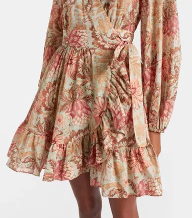 Zimmermann Daylight floral cotton wrap dress | Thumbnail 4 Zimmermann Daylight floral cotton wrap dress | Thumbnail 4
