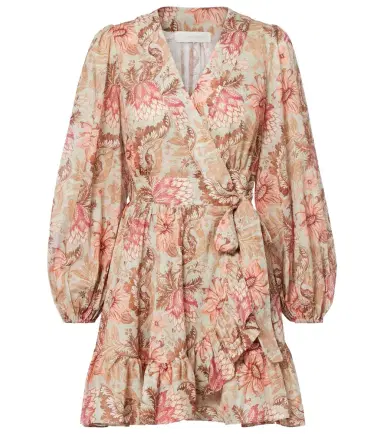 Zimmermann Daylight floral cotton wrap dress | Thumbnail 1 Zimmermann Daylight floral cotton wrap dress | Thumbnail 1