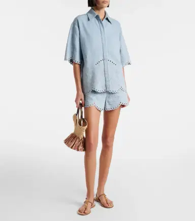 Zimmermann Daylight floral embroidered cotton shorts | Thumbnail 5 Zimmermann Daylight floral embroidered cotton shorts | Thumbnail 5