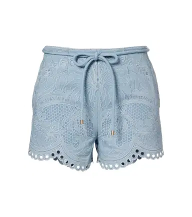 Zimmermann Daylight floral embroidered cotton shorts | Thumbnail 1 Zimmermann Daylight floral embroidered cotton shorts | Thumbnail 1