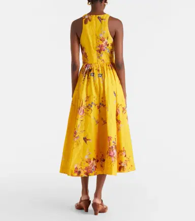 Zimmermann Patience floral cutout linen midi dress | Thumbnail 3 Zimmermann Patience floral cutout linen midi dress | Thumbnail 3