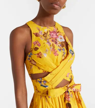 Zimmermann Patience floral cutout linen midi dress | Thumbnail 5 Zimmermann Patience floral cutout linen midi dress | Thumbnail 5