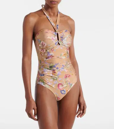 Zimmermann Patience floral halterneck swimsuit | Thumbnail 2 Zimmermann Patience floral halterneck swimsuit | Thumbnail 2