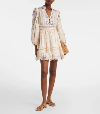 Zimmermann Patience floral linen minidress | Thumbnail 4 Zimmermann Patience floral linen minidress | Thumbnail 4
